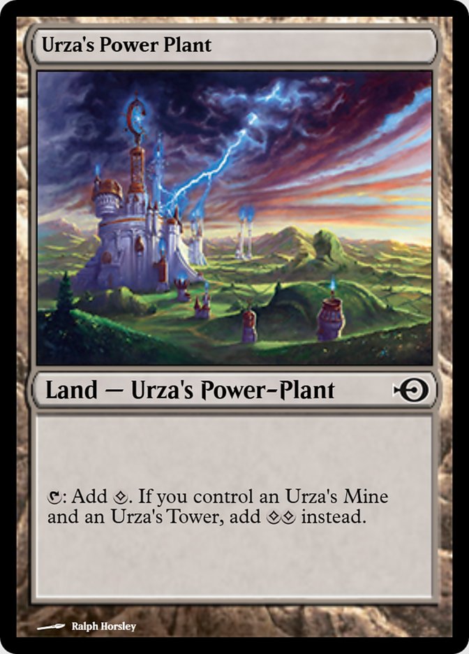 Urza's Power Plant
 {T}: Add {C}. If you control an Urza's Mine and an Urza's Tower, add {C}{C} instead.